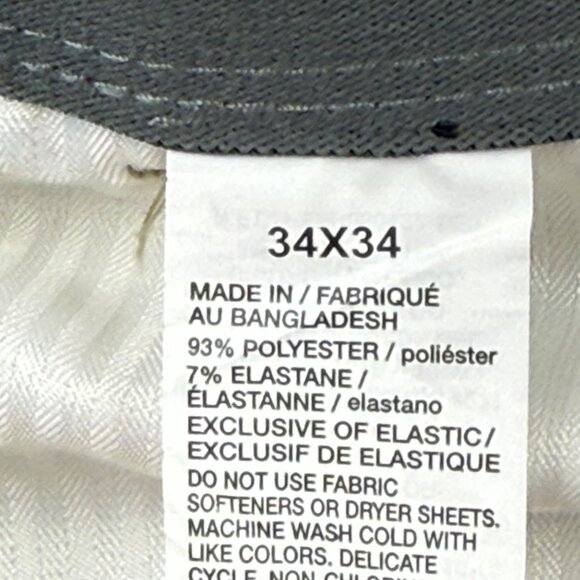 Ben Hogan Men's Performance Active Flex 4-Way Stretch Tan Chino Pants 34x34 NWOT - Picture 6 of 11